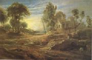 Peter Paul Rubens Landscape with a Watering Place (mk05) painting